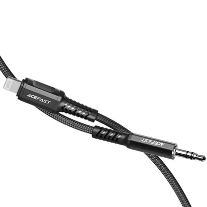 Audio Lightning-kabel - 3.5mm Acefast C1-06, 1.2m, Zwart