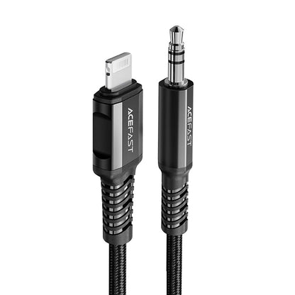 Audio Lightning-kabel - 3.5mm Acefast C1-06, 1.2m, Zwart