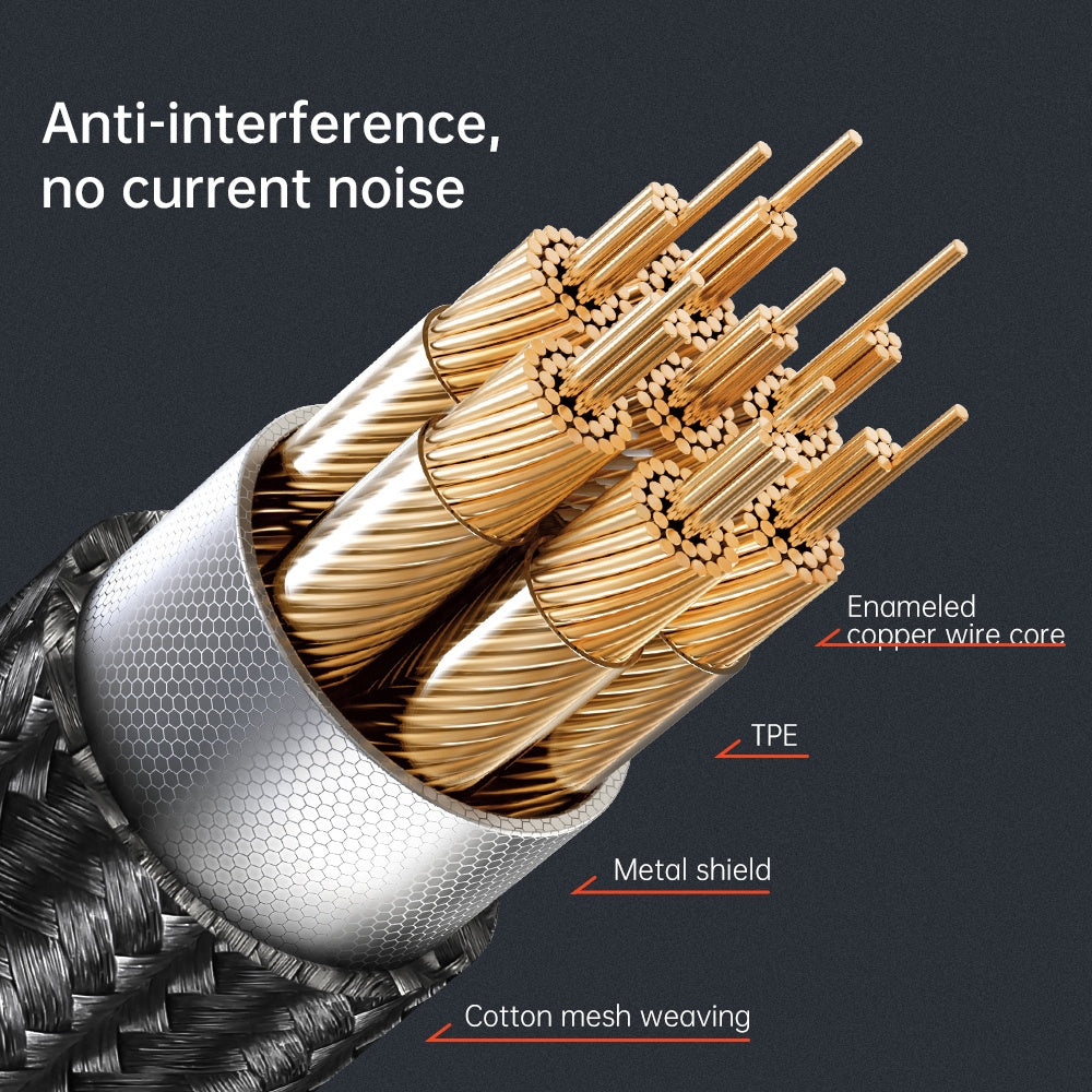 Lightning Audio Cable - 3.5mm McDodo CA-0780 Castle, 1.2m, Black