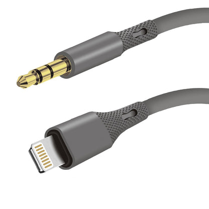 Audio Kabel Lightning - 3.5mm Techsuit AC5 SoundFlex, 1m, Grijs