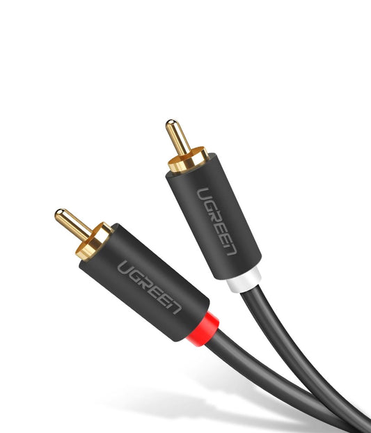 UGREEN AV104 Audio Cable, 2 x RCA - 2 x RCA, 2m, Black