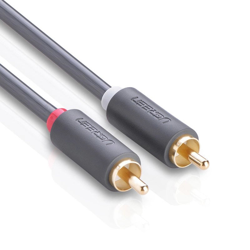 Audio Kabel UGREEN AV104, 2 x RCA - 2 x RCA, 2m, Zwart