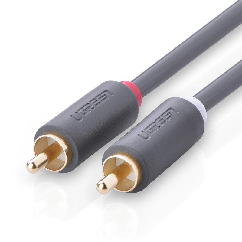 Audio Kabel UGREEN AV104, 2 x RCA - 2 x RCA, 2m, Zwart