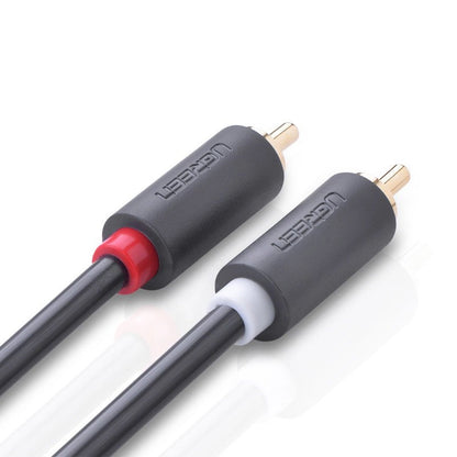 Audio Kabel UGREEN AV104, 2 x RCA - 2 x RCA, 2m, Zwart