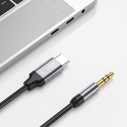 Audio Kabel USB-C - 3.5mm Tech-Protect Ultraboost, 1m, Zwart