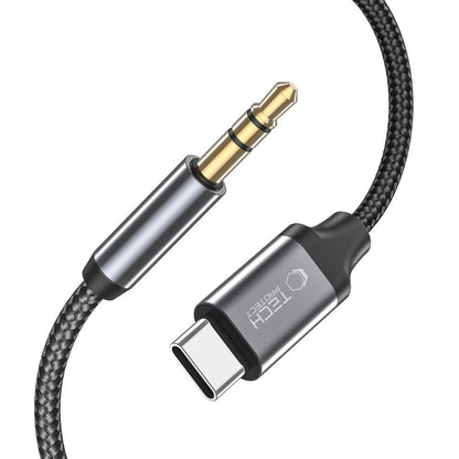 Audio Kabel USB-C - 3.5mm Tech-Protect Ultraboost, 1m, Zwart