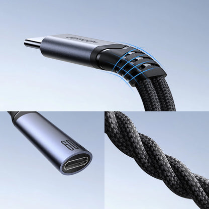Audio Kabel USB-C - 3.5mm / USB-C Joyroom SY-C02, 0.14m, Zwart