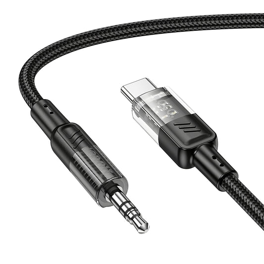 Audio Kabel USB-C - 3.5mm HOCO UPA27, 1.2m, Zwart