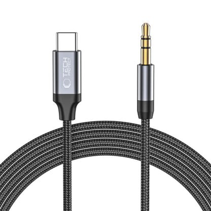 Audio Kabel USB-C - 3.5mm Tech-Protect Ultraboost, 1m, Zwart