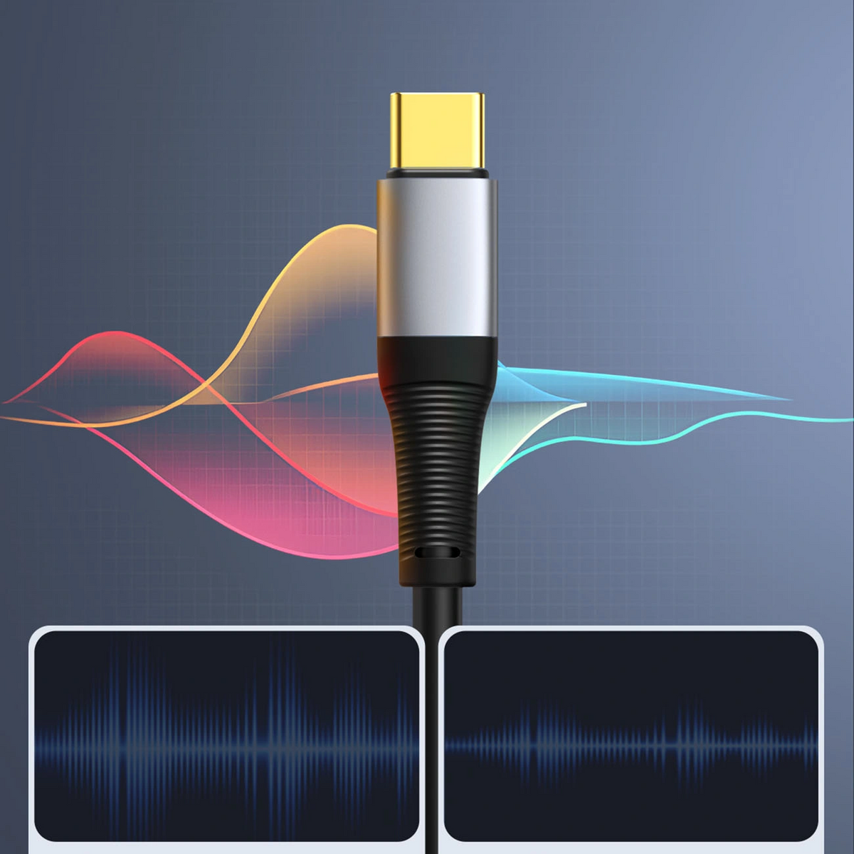 USB-C-audioadapter - 3,5 mm Orico AXC-02, zwart