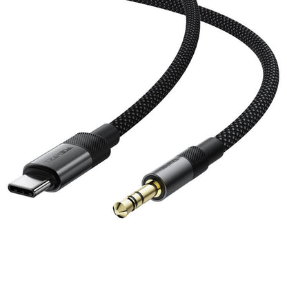 Audio Kabel USB-C - 3.5mm Acefast J11, 1m, Zwart