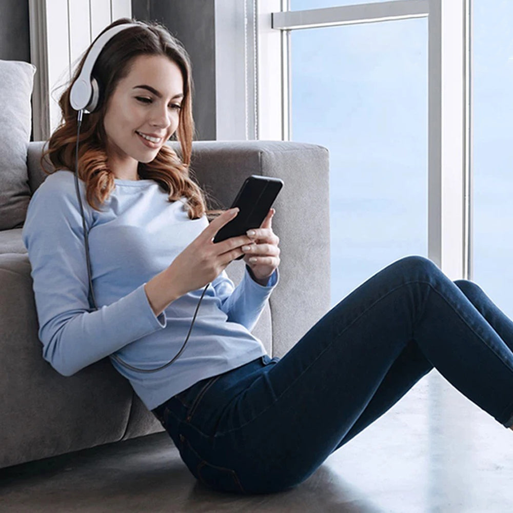 Audio Kabel USB-C - 3.5mm Techsuit AC9 SoundShell, 1.5m, Grijs