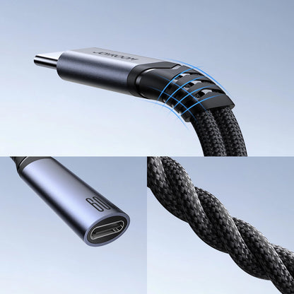 Audio USB-C Kabel - 2 x USB-C Joyroom SY-C03, 0.14m, Zwart