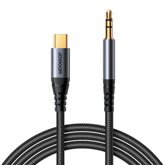 Audio Kabel USB-C - 3.5mm Joyroom SY-A07, 1.2m, Zwart