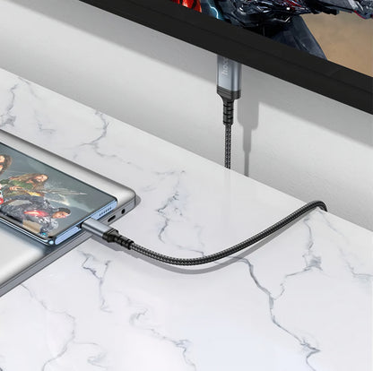 Audio- en Videokabel USB-C - HDMI HOCO UA43, 1.8m, Gri