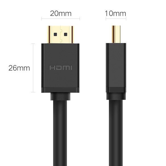 UGREEN HD104 Videokabel, HDMI - HDMI, 4K, 2m, Zwart
