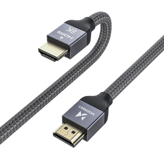 WZK Ultraboost Videokabel, HDMI - HDMI, 8K, 1m, Grijs WHDMI-10 WHDMI-10