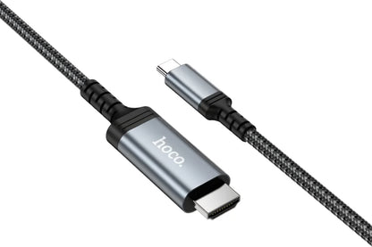 Audio- en Videokabel USB-C - HDMI HOCO UA43, 1.8m, Gri