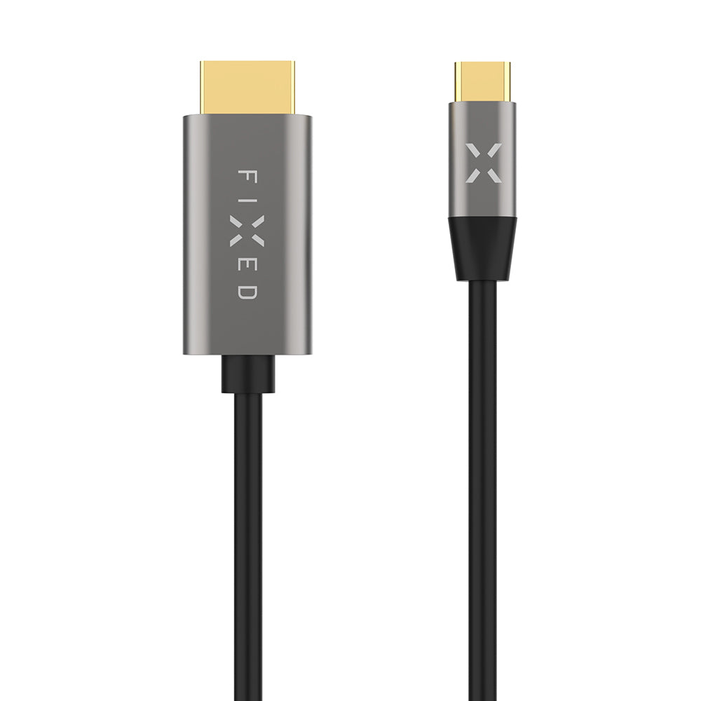 Audio- en Videokabel USB-C - HDMI Fixed, 2m, Grijs