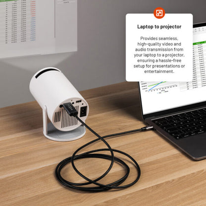 Audio- en Videokabel USB-C - HDMI Fixed, 2m, Grijs