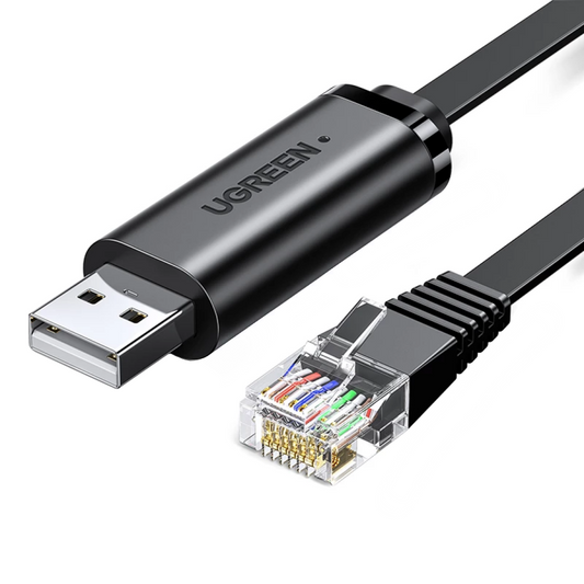 USB Console Kabel UGREEN CM204, RJ45, 3m, Zwart, Herverpakt