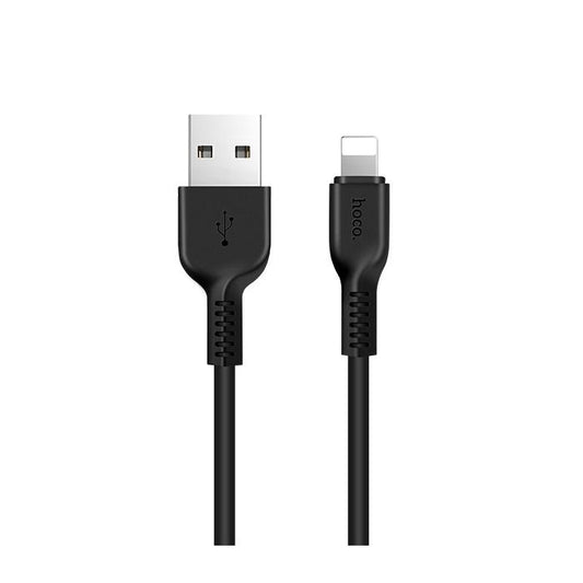 USB-A - Lightning Data- en Oplaadkabel HOCO Flash X20, 18W, 1m, Zwart