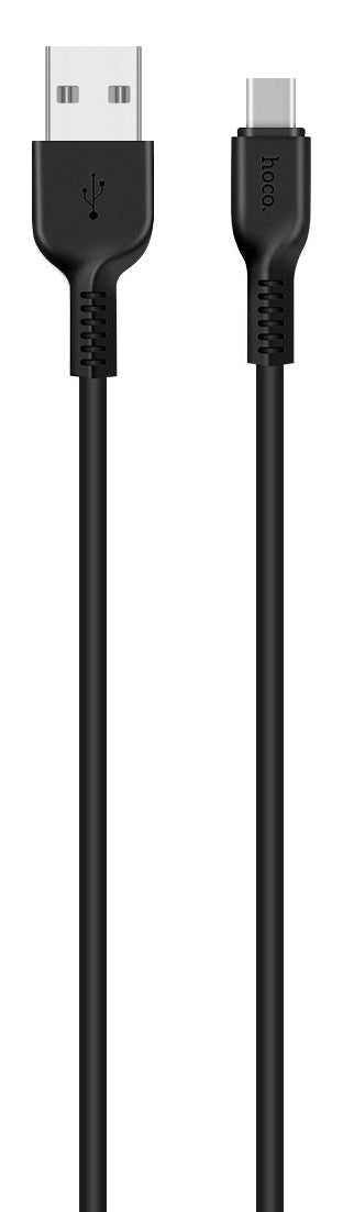 USB-A - USB-C Gegevens- en Oplaadkabel HOCO Flash X20, 18W, 1m, Zwart