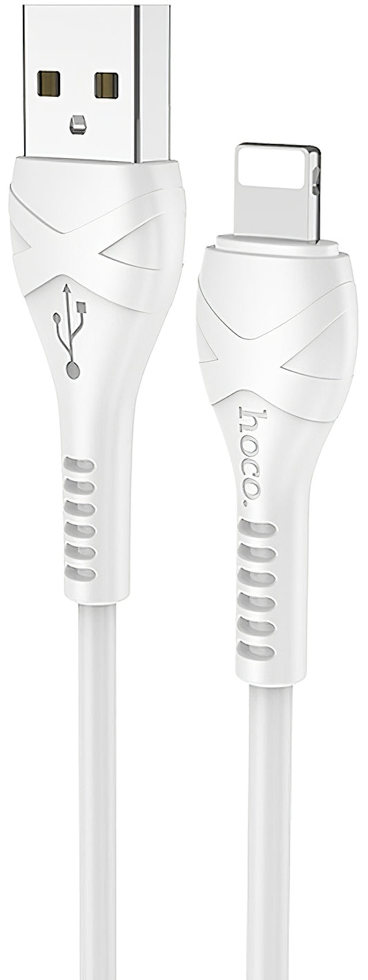 Data- en Oplaadkabel USB-A - Lightning HOCO X37, 18W, 1m, Wit