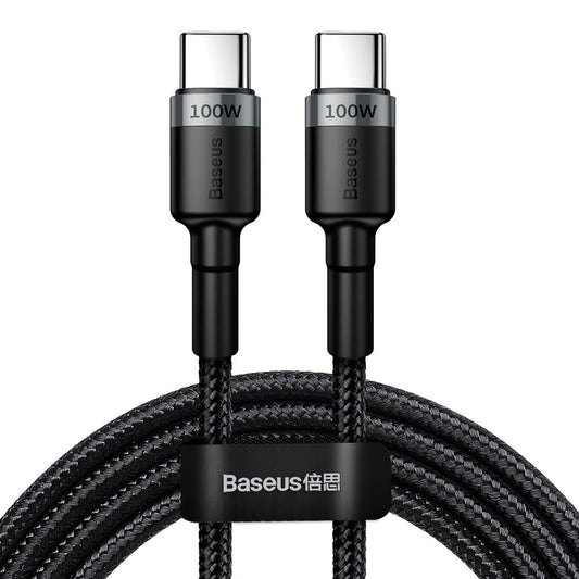 USB-C Data and Charging Cable - USB-C Baseus Cafule, 100W, 2m, Gray CATKLF-ALG1