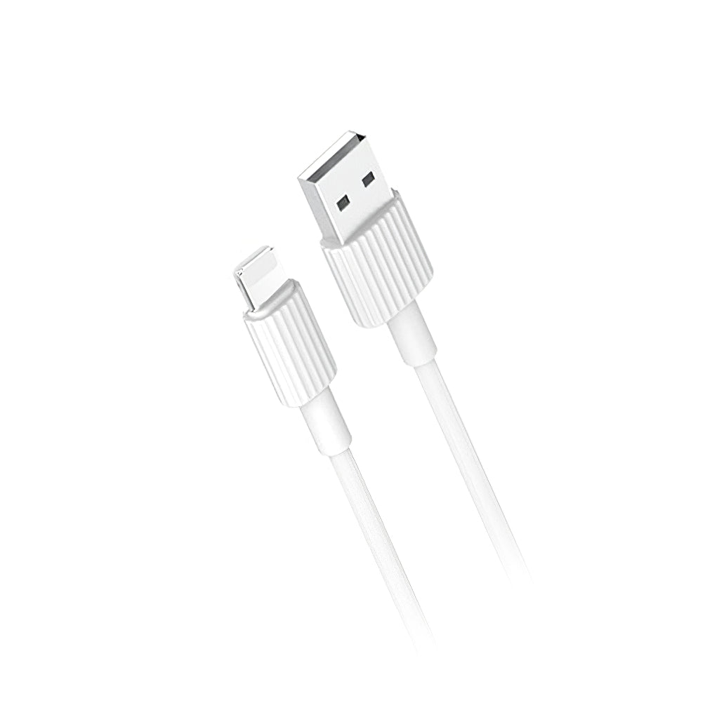 Data- en Oplaadkabel USB-A - Lightning XO Design NB156, 18W, 1m, Wit