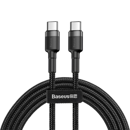 USB-C Data and Charging Cable - USB-C Baseus Cafule, 60W, 2m, Black CATKLF-HG1