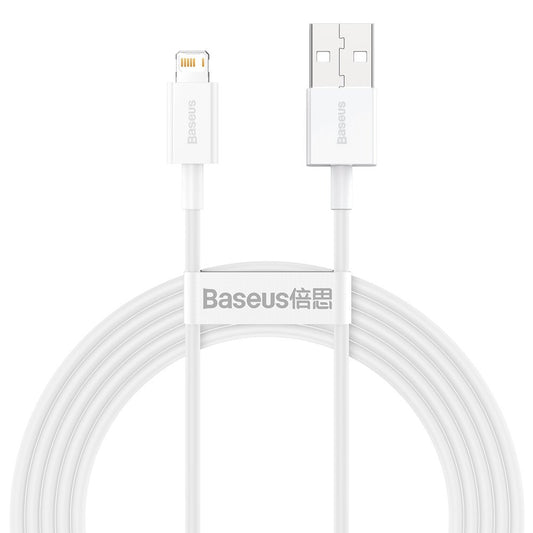 Baseus Superior Series USB-A - Lightning Data and Charging Cable, 20W, 2m, White CALYS-C02