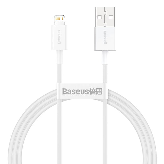 Data and Charging Cable USB-A - Lightning Baseus Superior Series, 20W, 1m, White CALYS-A02