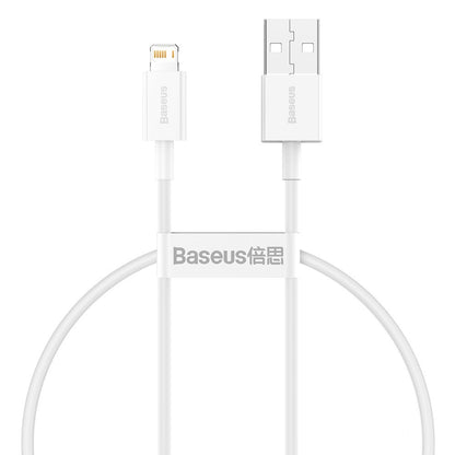 Data and Charging Cable USB-A - Lightning Baseus Superior Series, 20W, 0.25m, White CALYS-02