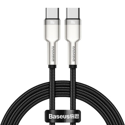 USB-C Data and Charging Cable - USB-C Baseus Cafule Metal Series, 100W, 1m, Black CATJK-C01