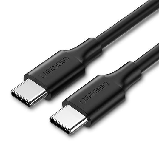 USB-C Data- en Oplaadkabel - USB-C UGREEN US286, 60W, 1m, Zwart