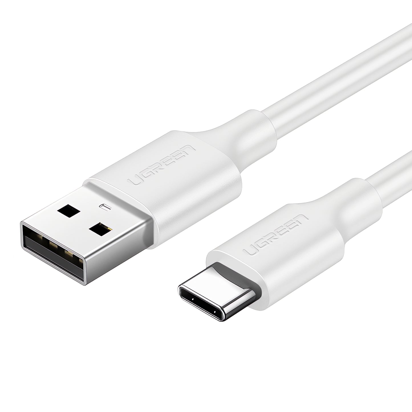 USB-A - USB-C Data- en Oplaadkabel UGREEN US287, 18W, 1.5m, Wit