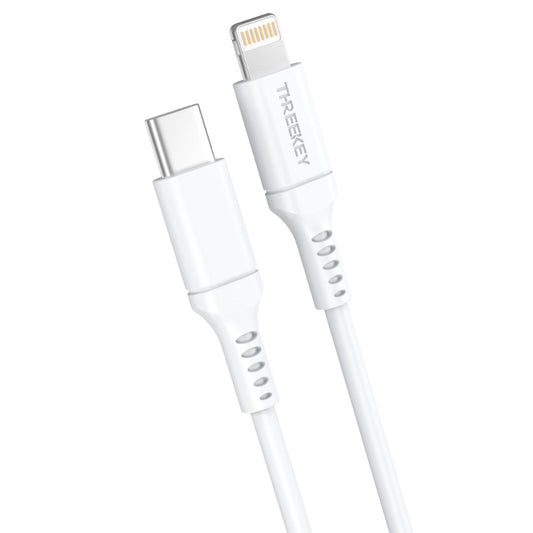 USB-C - Lightning Data and Charging Cable XO Design TK04, 20W, 1m, White