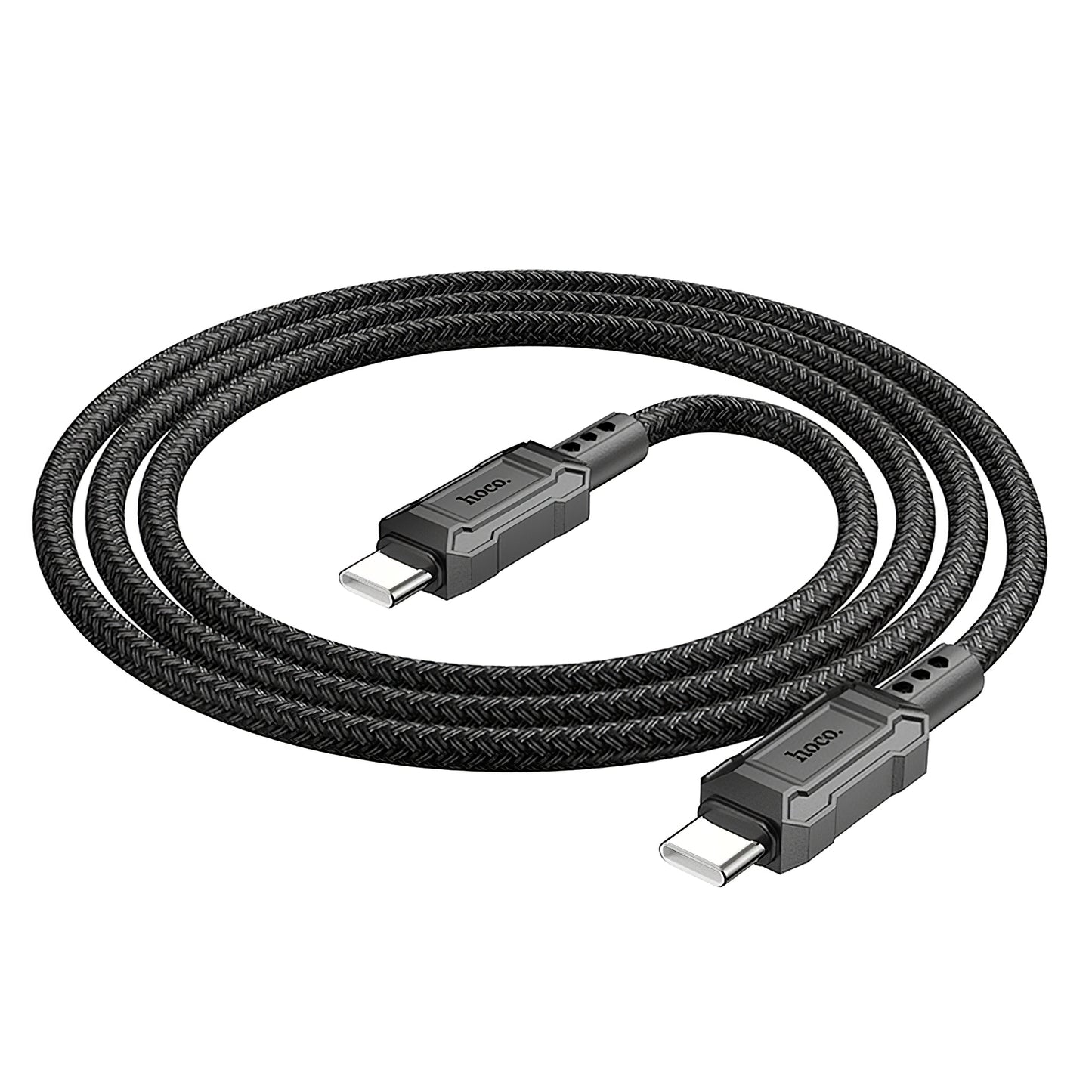 USB-C data- en oplaadkabel - USB-C HOCO Leader X94, 60W, 1m, Zwart 