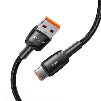 USB-A naar USB-C Tech-Protect Ultraboost EVO, 100W, 3m, Zwart 