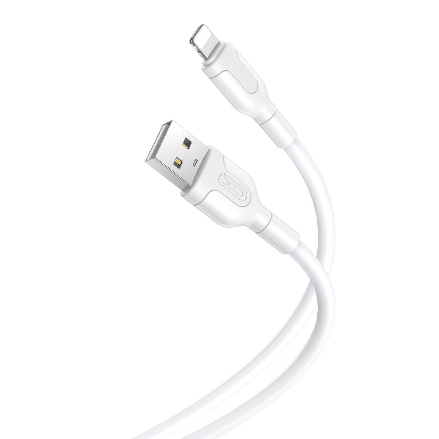 USB-A - Lightning data- en oplaadkabel XO Design NB212, 18W, 1m, Wit 