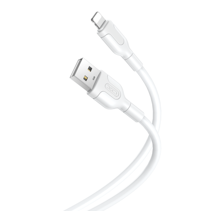 USB-A - Lightning data- en oplaadkabel XO Design NB212, 18W, 1m, Wit 