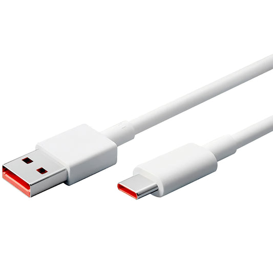 Data- en Oplaadkabel USB-A - USB-C Xiaomi, 65W, 1m, Wit 45010000154S