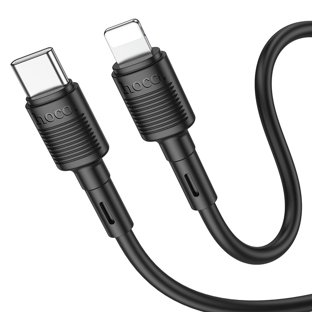 HOCO X83 Victory USB-C - Lightning Data and Charging Cable, 20W, 1m, Black