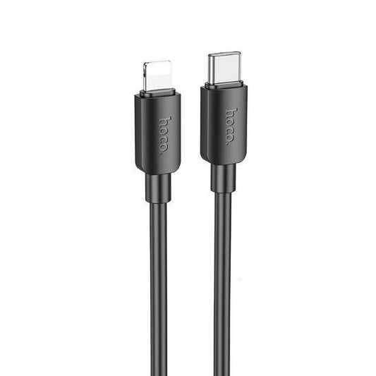 Data- en Oplaadkabel USB-C - Lightning HOCO X96, 20W, 1m, Zwart