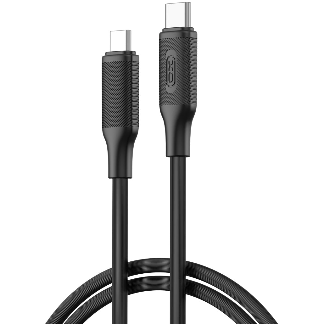 USB-C Data- en Oplaadkabel - USB-C XO Design NB-Q265B, 60W, 1m, Zwart