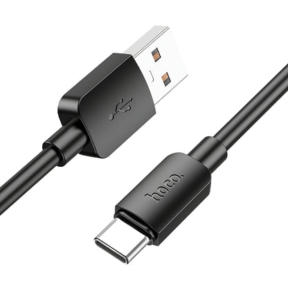 USB-A - USB-C HOCO X96 Data- en Oplaadkabel, 27W, 0.25m, Zwart