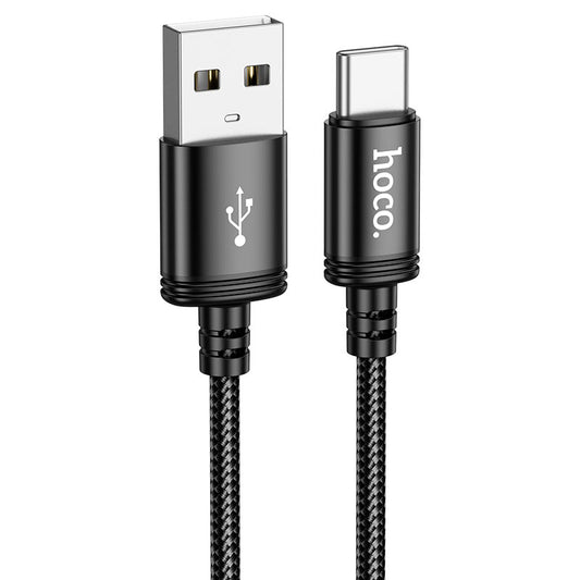 USB-A - USB-C Data- en Oplaadkabel HOCO X91, 18W, 3m, Zwart
