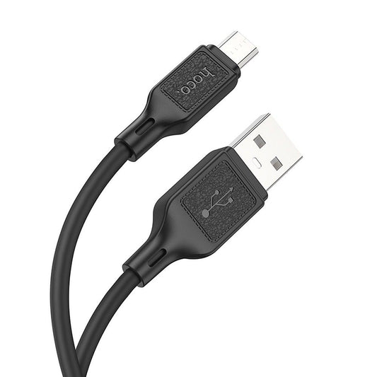 Data- en oplaadkabel USB-A - microUSB HOCO X90, 18W, 1m, Zwart 