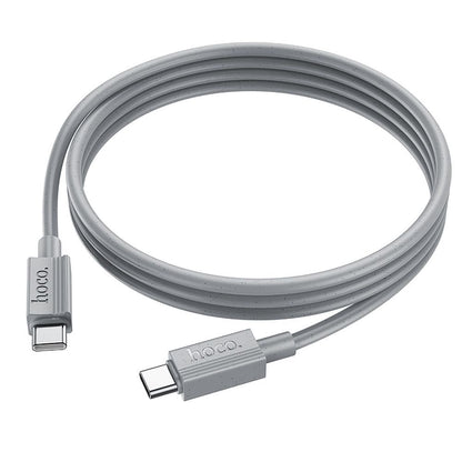 USB-C Data- en Oplaadkabel - USB-C HOCO X107, 60W, 1m, Gri